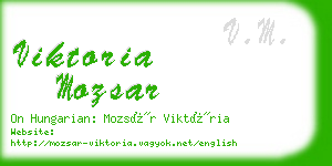 viktoria mozsar business card